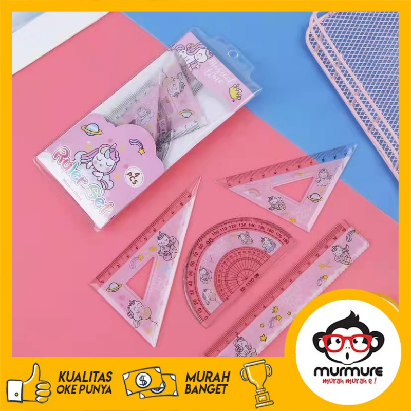 

MURMURE I PENGGARIS SET ANAK SEKOLAH BAHAN PLASTIK MURAH MOTIF KARTUN