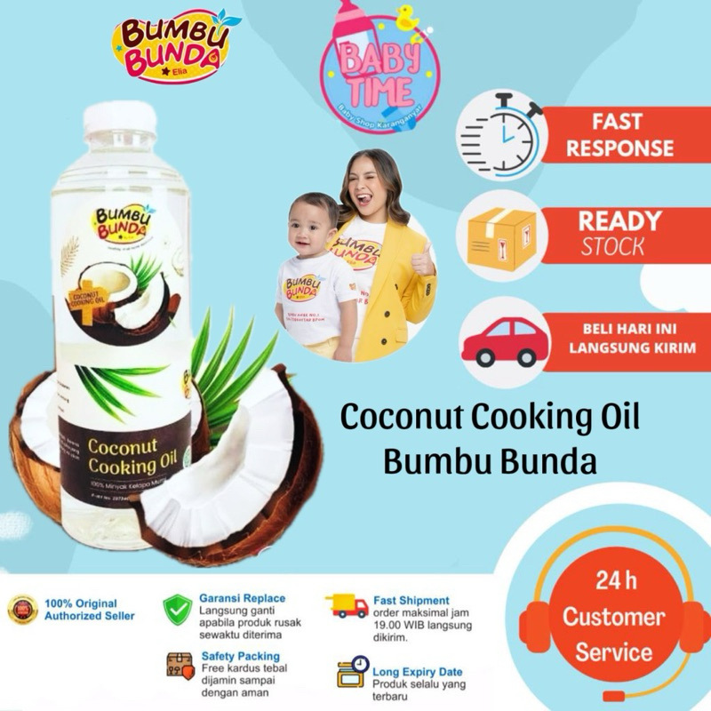 

Bumbu Bunda COCONUT COOKING OIL Minyak Goreng Kelapa Murni MPASI Slow Cooker
