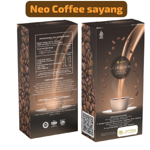 

neo coffe sayang [] kopi herbal 1 BOX isi 5 sachet stamina pria 100 % Original