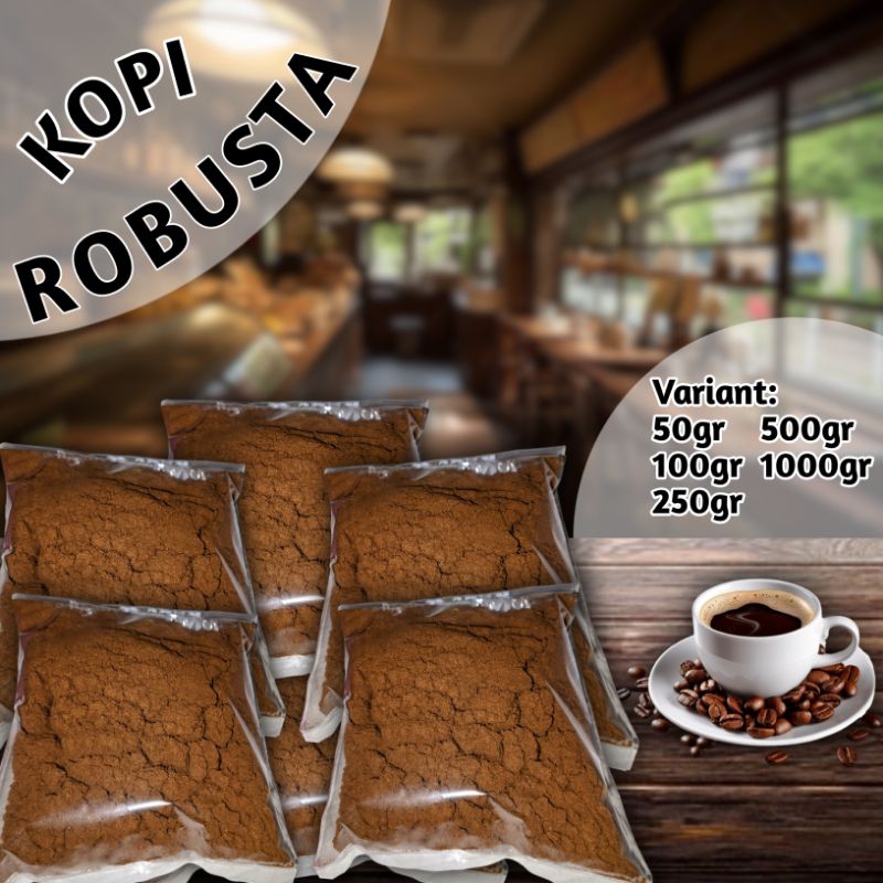 

(Termurah) Kopi Robusta/Kopi bubuk asli 100% original 50gr