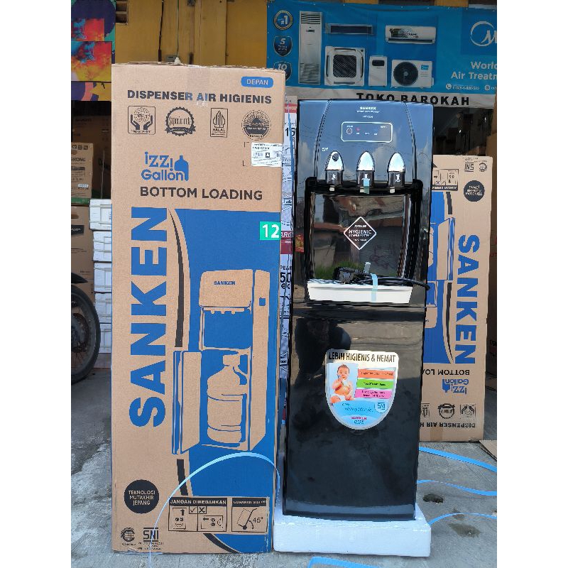 Dispenser Sanken HWD-C500E / Dispenser Sanken galon bawah dengan kompresor