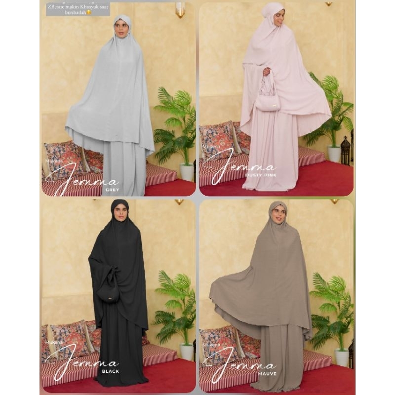 ❤️ Manual 335k ❤️Mukena Travel ZB, Mukena Jemma, Lumi Prayer Set by HLZB