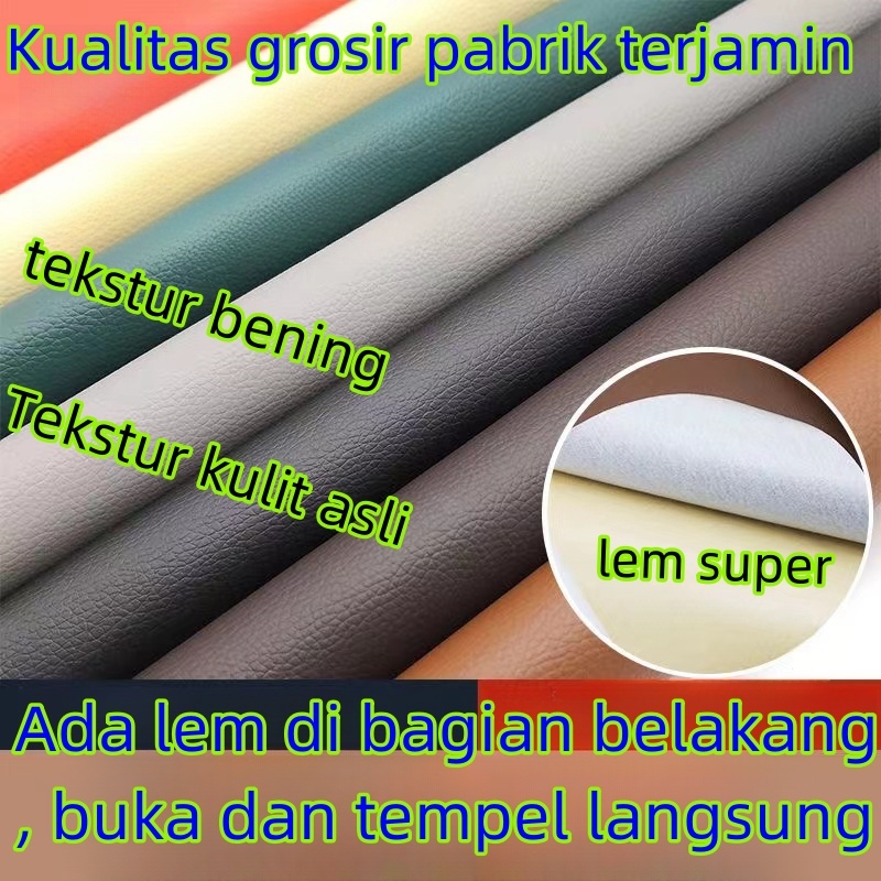 Stiker Kulit Berperekat Kuat/Stiker Kulit Set untuk Memperbaiki Kulit Rusak/Kulit Sofa/Sofa dan Stik