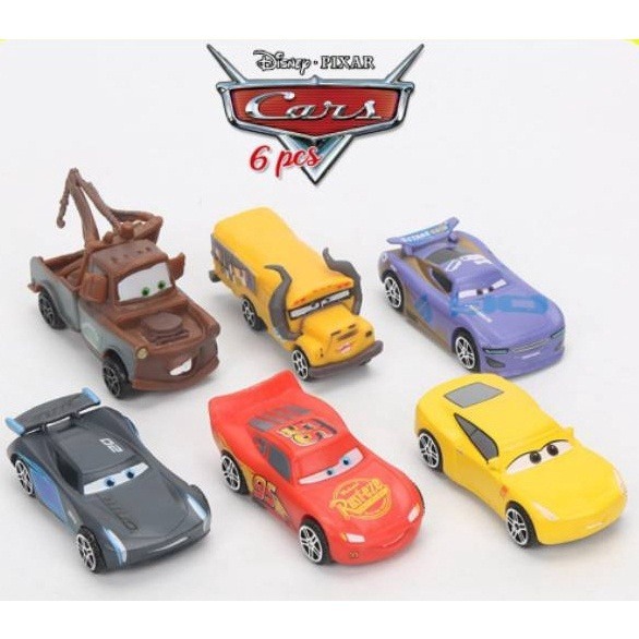 Mainan Figure Disney Pixar Cars 3 Set Isi 6