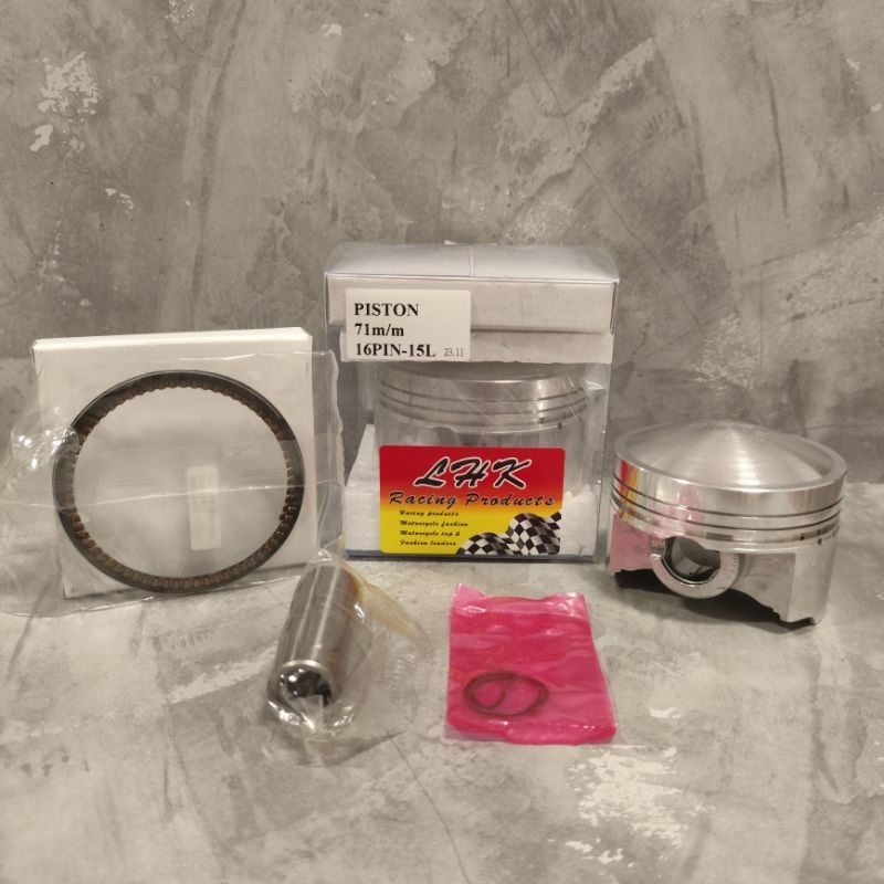 Piston LHK 71 mm pen 16 ,Set ring piston seher LHK Thailand
