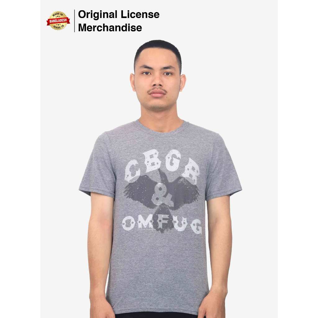 Baju Kaos Shirt Grey Dewasa Premium Import US Musik Band Original Official CBGB Crow