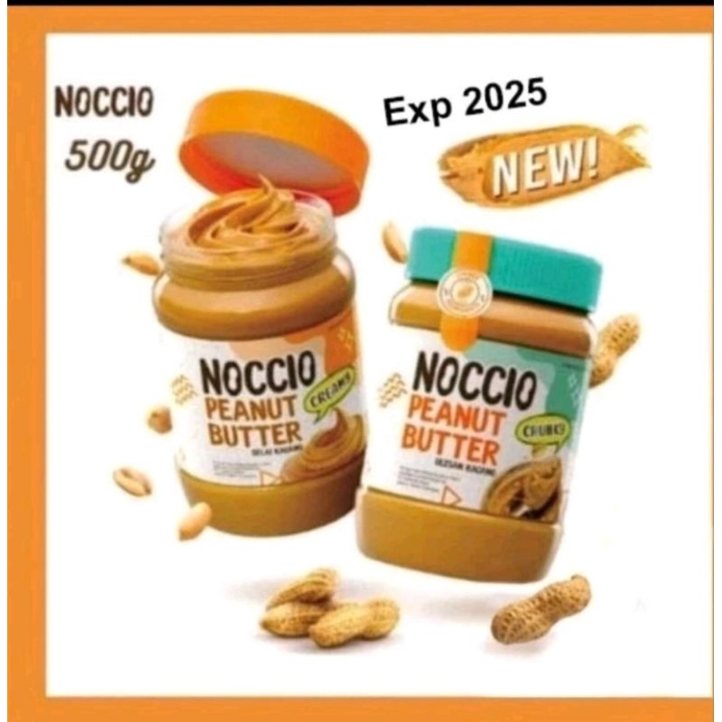 

Noccio Peanut Butter selai kacang Creamy dan Chunky 340 gr/500gr