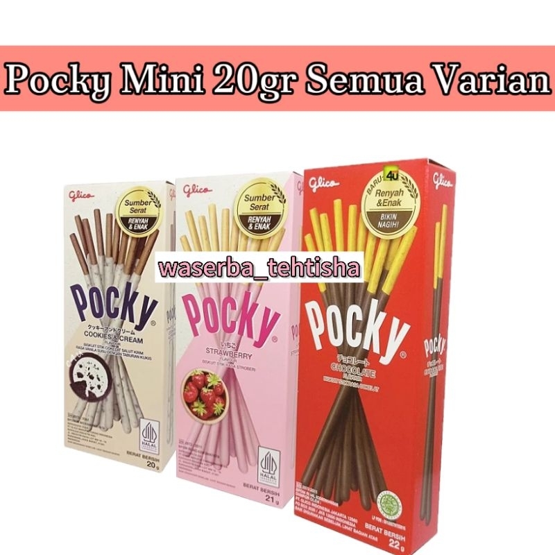 

waserba_tehtisha| POCKY MINI 20gr all varian/ Mini Pocky Glico 20gr