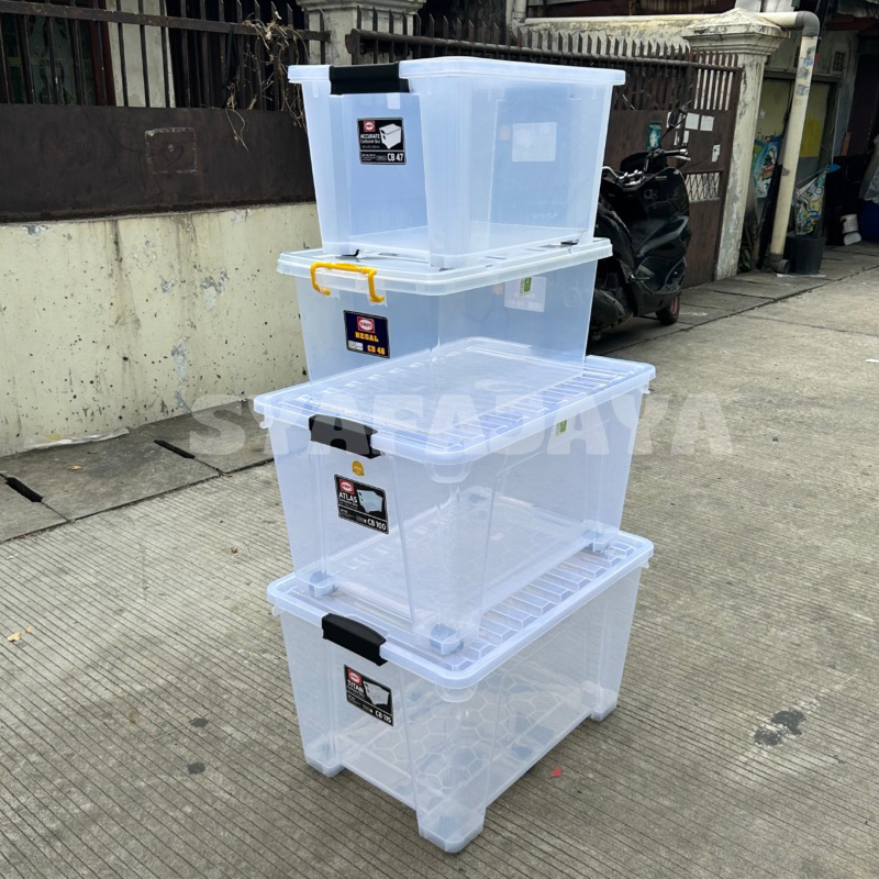 SHINPO - CONTAINER BOX TRANSPARAN 46, 47, 100, 115 Liter