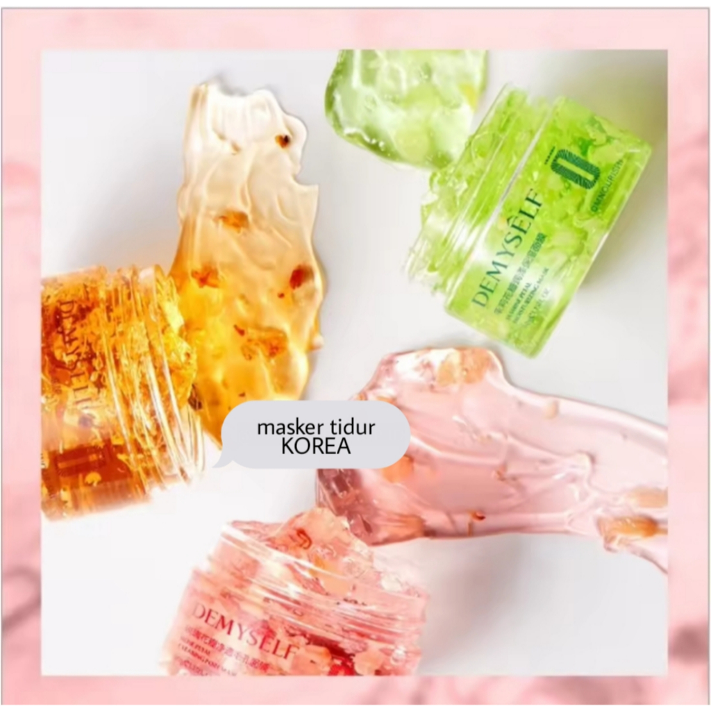 ORI 100% KOREA DEMYSELF Sleeping Mask Mini Masker Tidur Melembabkan Wajah Masker Wajah Pemutih Glowi