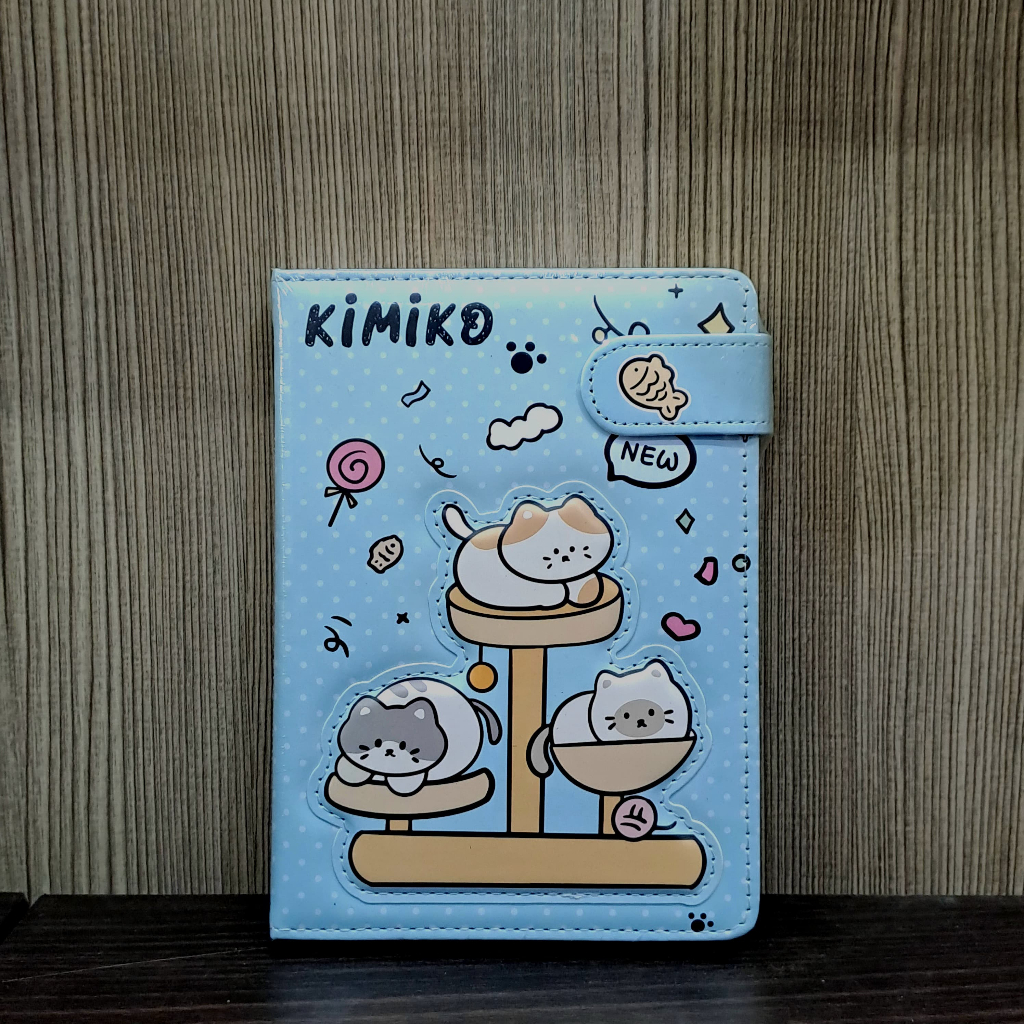 

Gramedia Cirebon - Kako Kimiko Cat Magnetic Buckle Notebook A5 Blue
