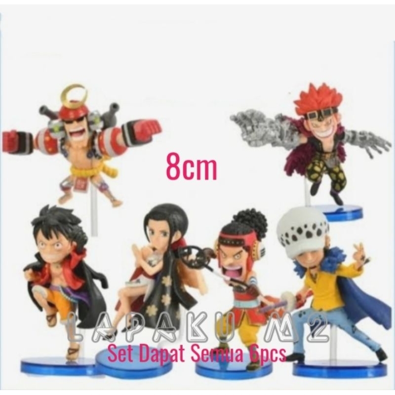 One piece WCF Luffy Boa Law Franky usop set isi 6pcs