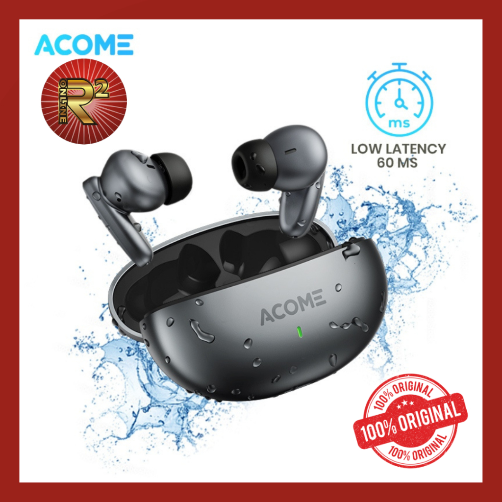 ACOME T8 Headset Wireless Earphone TWS Gaming Bluetooth 5.3 IPX5 Waterproof Original