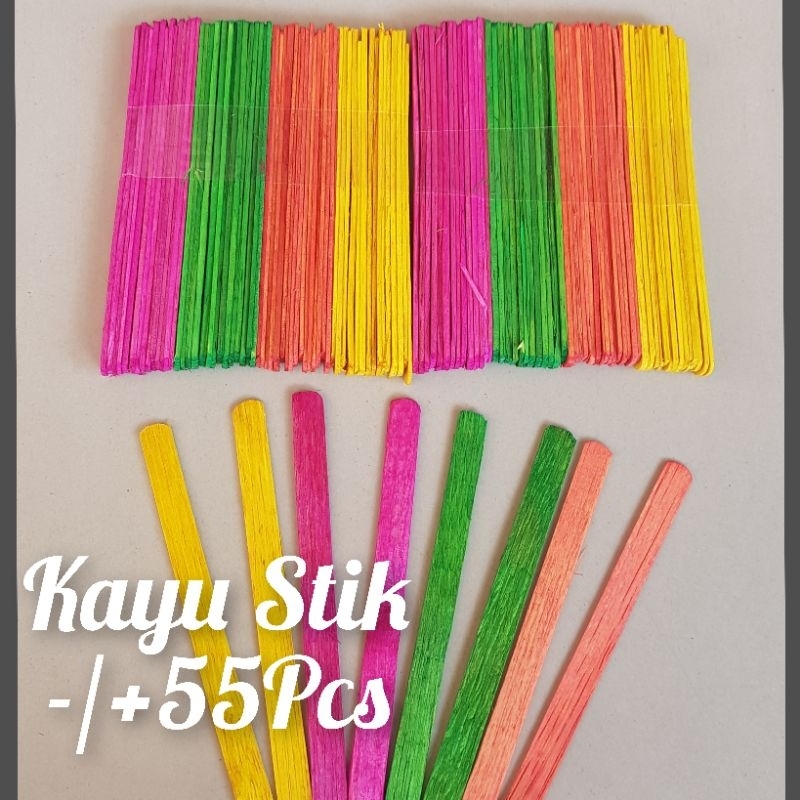 Stik Es Krim Warna/Stik Es Krim/Stik Es Krim Murah/Mainan Stik Es Krim/Stik Stiker