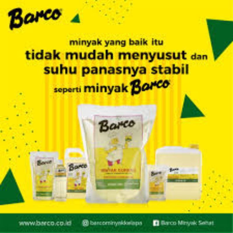 

Barco Minyak Goreng kelapa Pouch '100% Coconut Oil