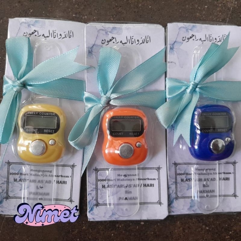 [FREE PITA & UCAPAN] SOUVENIR TASBIH DIGITAL//SOUVENIR TAHLILAN HAJATAN NIKAHAN HAJI & UMROH