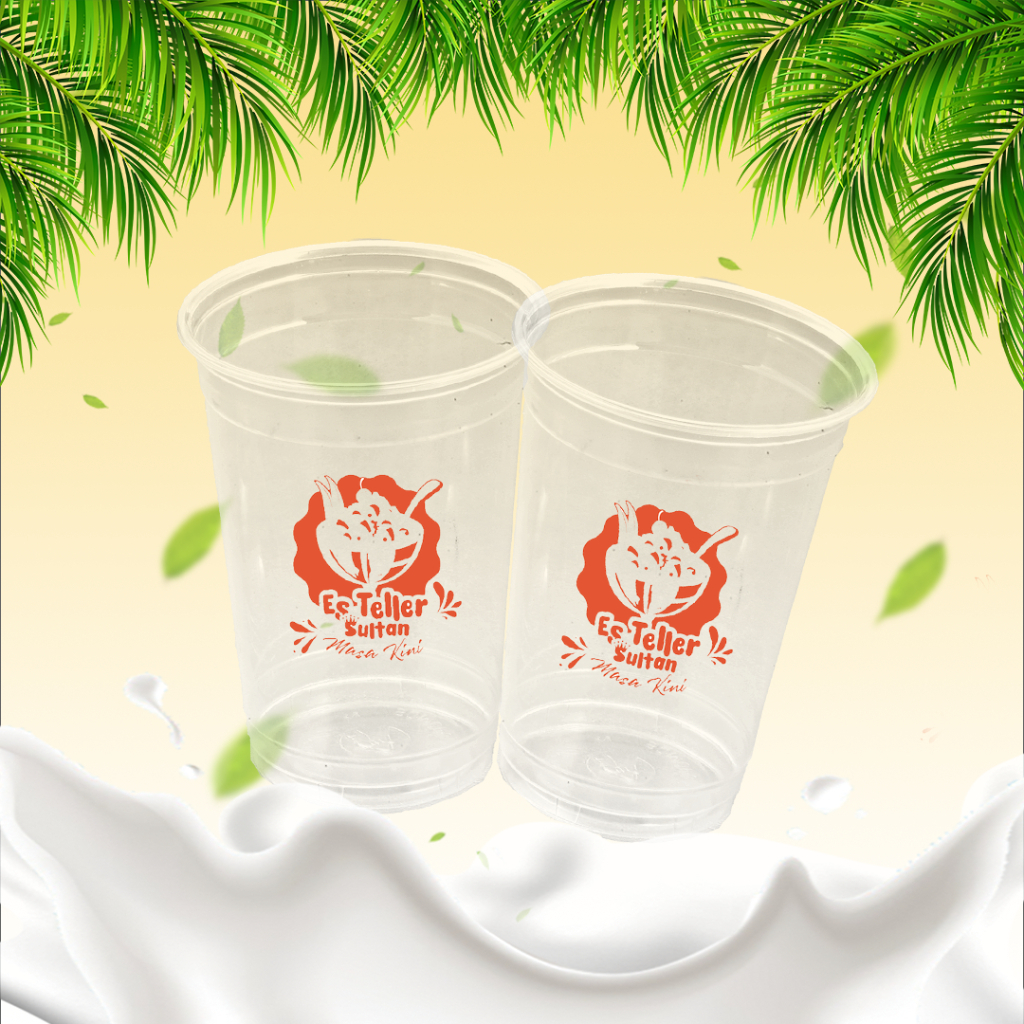 2 SLOP / 100pcs Cup Es Teler Kekinian