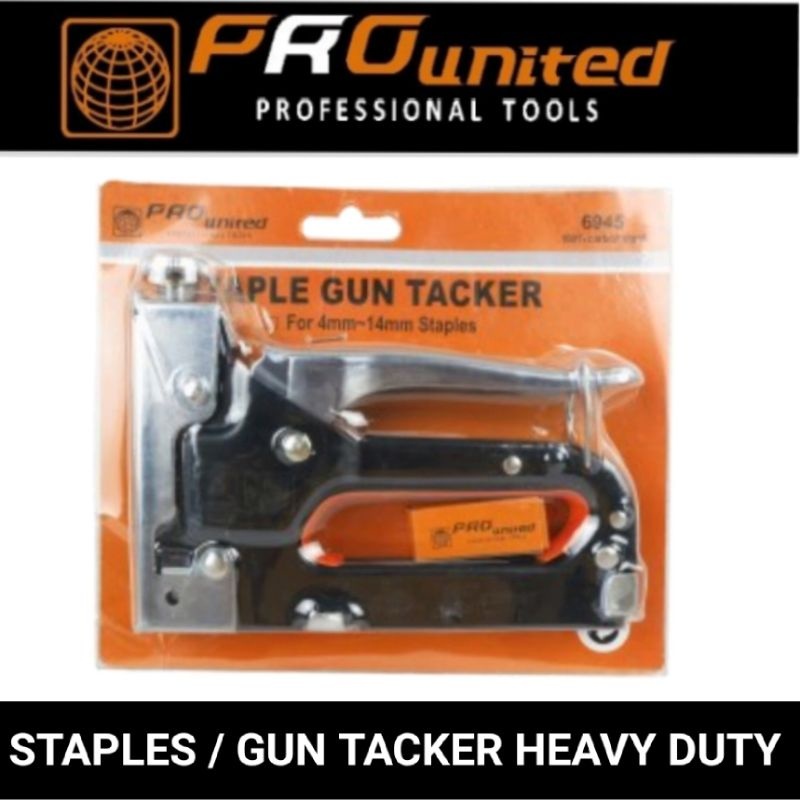 

Staples / gun tacker heavy duty pro united best quality