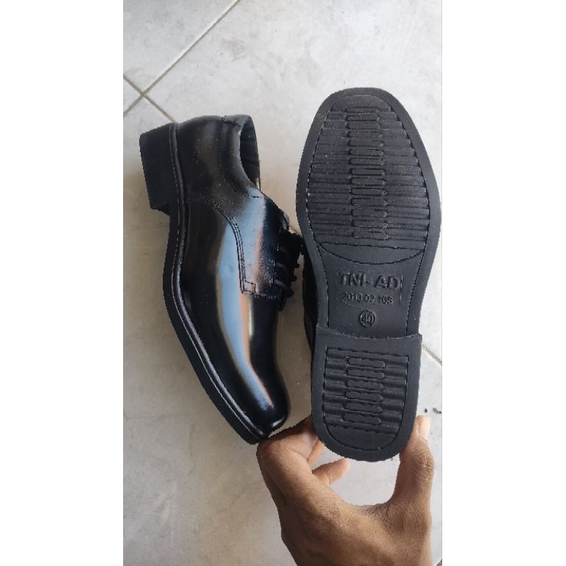 Sepatu TNI AD / sepatu hitam