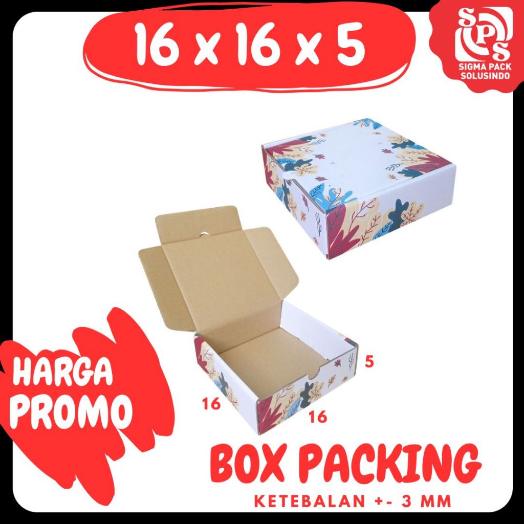 

Dus 16x16x5 LS Kardus Pizza Packing Hampers Kotak Minyak Wangi Kemasan Box Souvenir Karton Sparepart