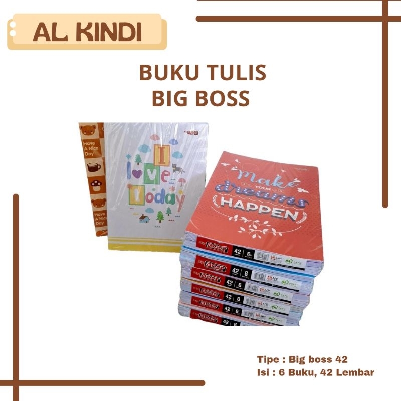 

BIG BOSS - Buku tulis big boss 42 6 buku tulis - Pack