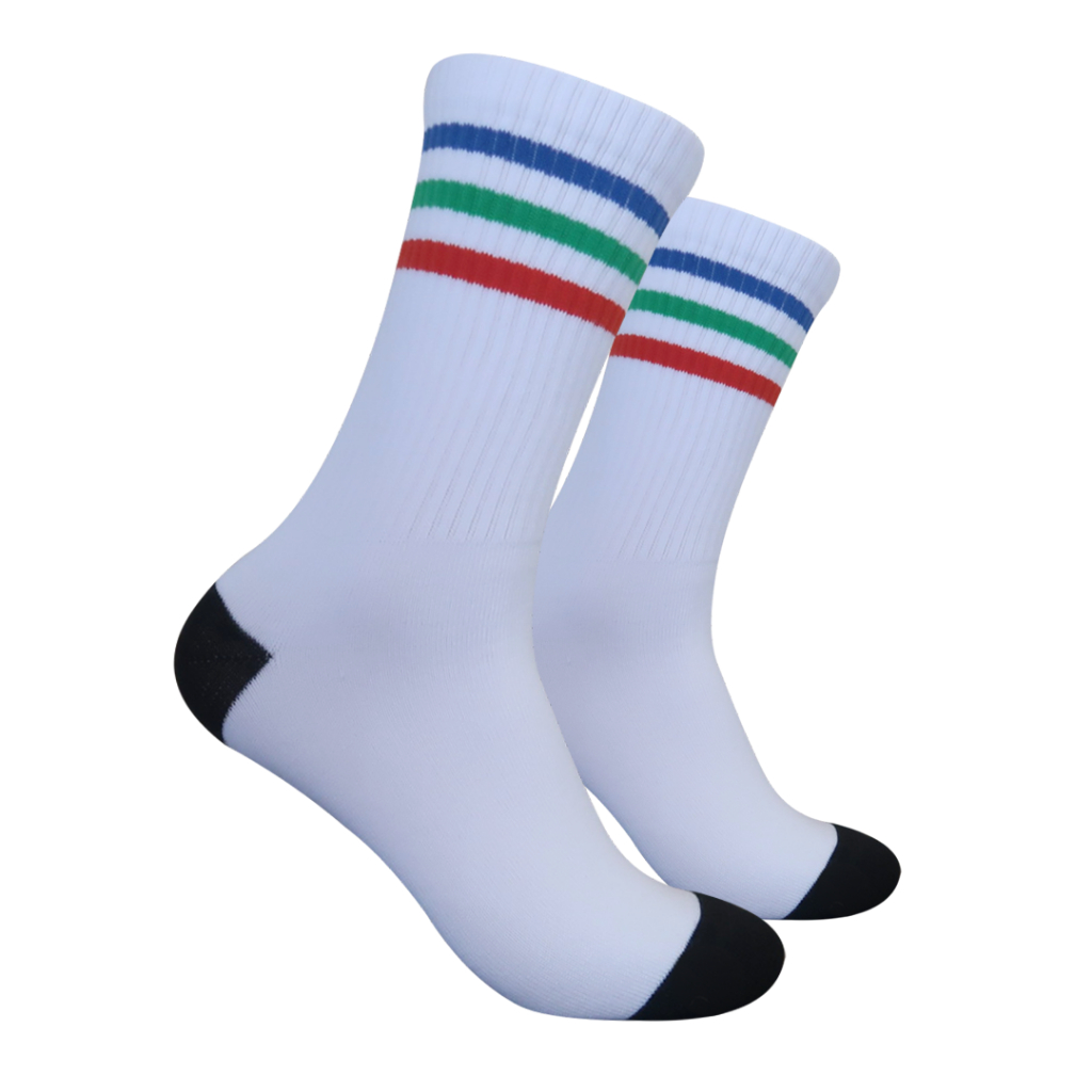 Kaos Kaki Oldschool - Kaos Kaki Skate - Motif Garis G41 - 4LAYER BENANG