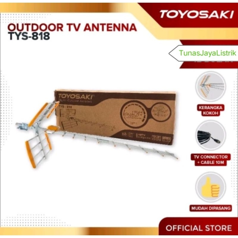 Toyosaki Antena TV Digital Outdoor ( Luar  ) TYS 818