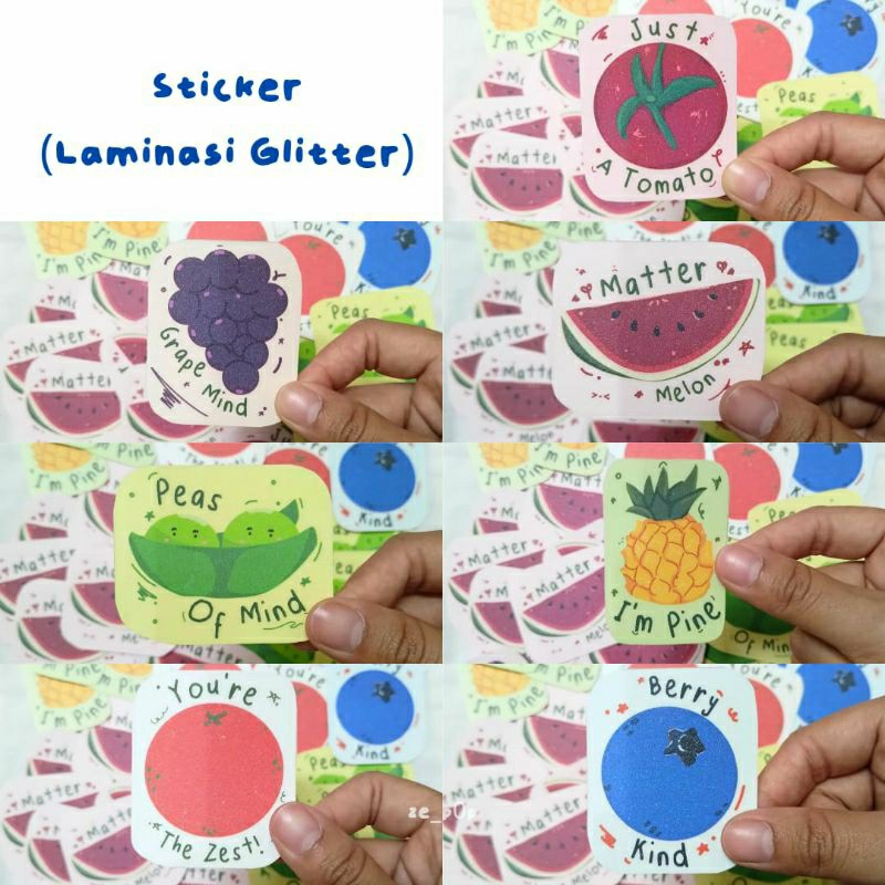 

Sticker Buah - Sticker Waterproof Lucu