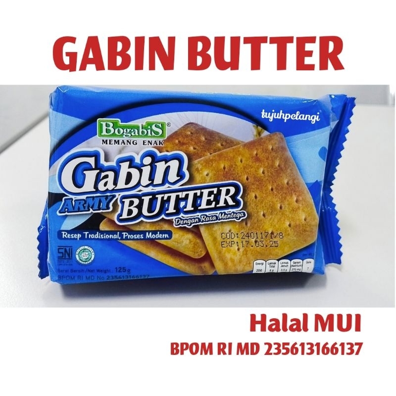 

AIM Bogabis Gabin Butter Army Biskuit Gabin Halal