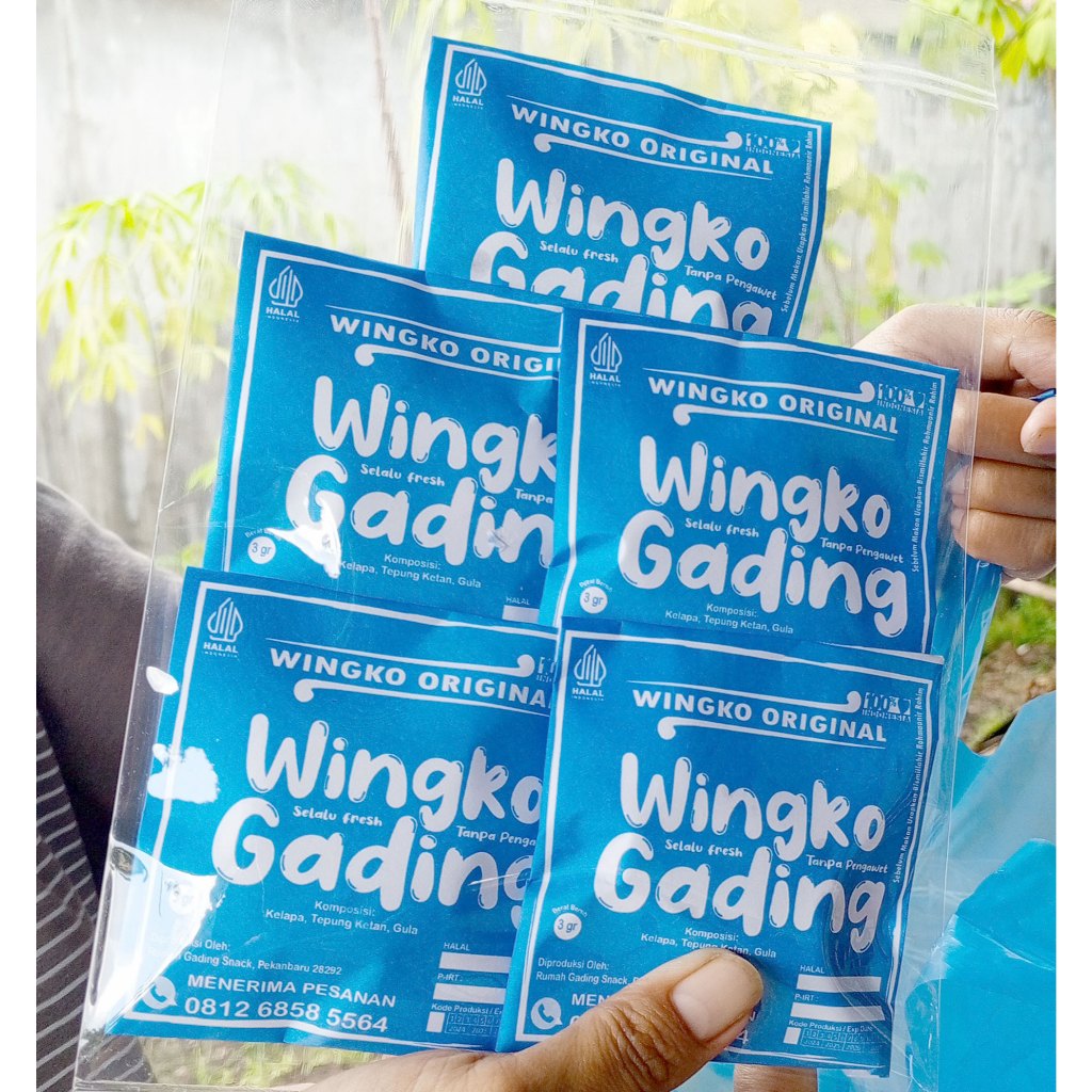 

WINGKO BABAT, Lembut Gurih dan Nagih, Rumah Gading Snack , Makanan Ringan, Cemilan Sehat Keluarga