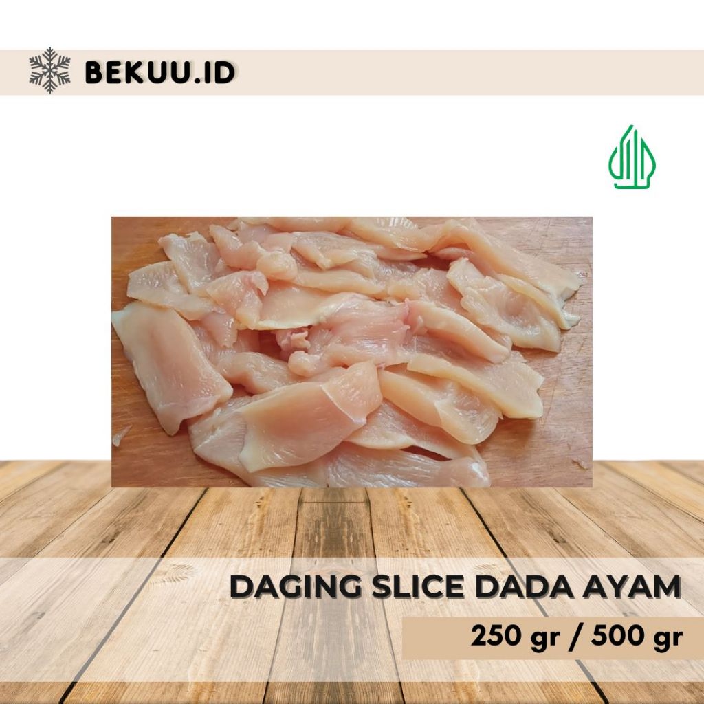 

Slice Ayam Dada 250 gr / 500 gr (Chicken Slice Breast Fillet)