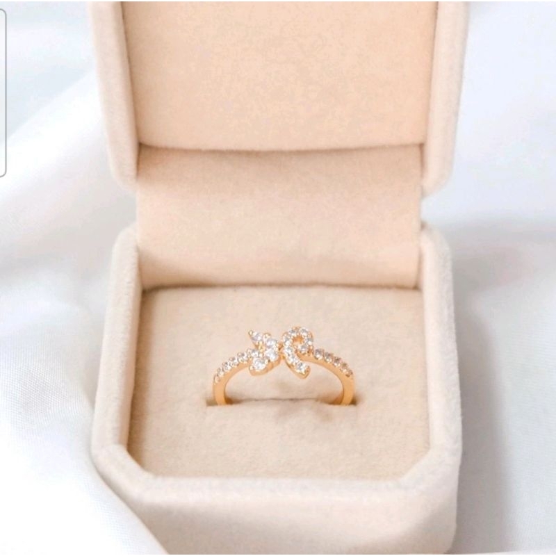 (LAPIS EMAS) BLOOM LOUIS RING | CINCIN WANITA TITANIUM ANTI KARAT