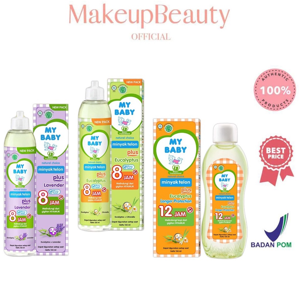 

Ready Stock MY BABY Minyak Telon Plus Eucalyptus Lavender Longer Protection Bayi Anti Nyamuk