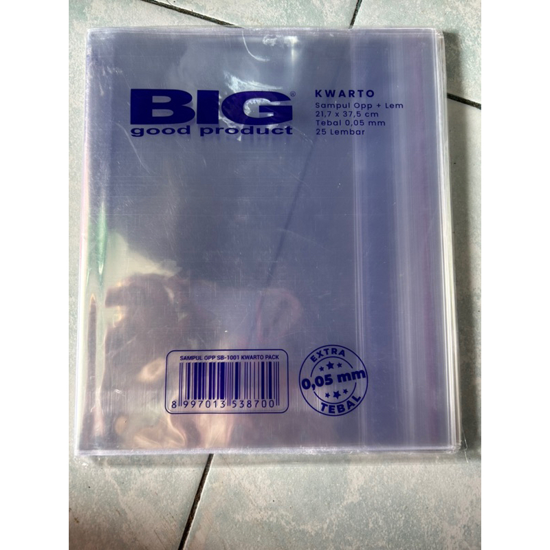 

SAMPUL PLASTIK BIG QWARTO/KWARTO (PAK) isi 25 lembar