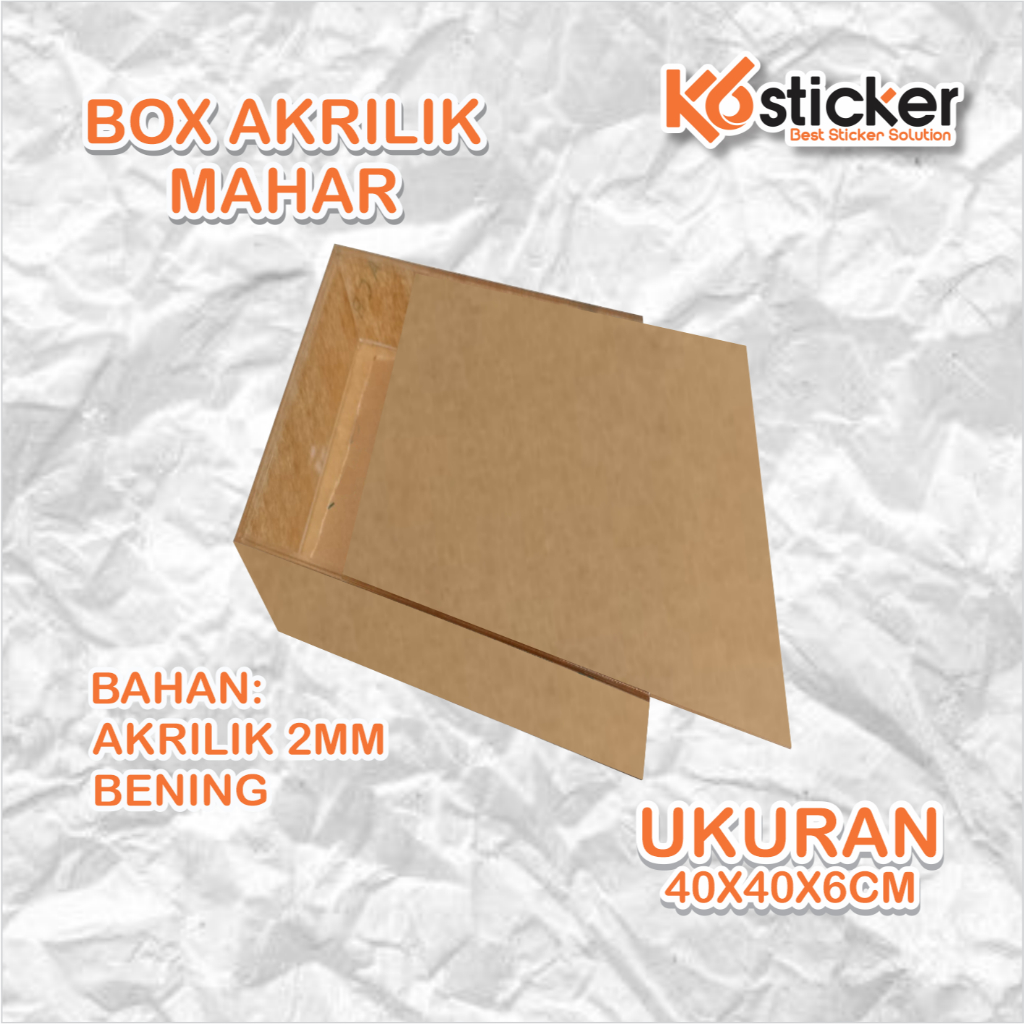FRAME MAHAR AKRILIK / BOX AKRILIK FULL BENING 40X40CM