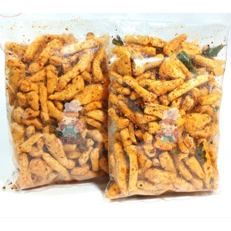 

BASRENG GORENG - 360Gr Basreng Goreng Gurih Pedas Balado Daun Jeruk Khas Bogor