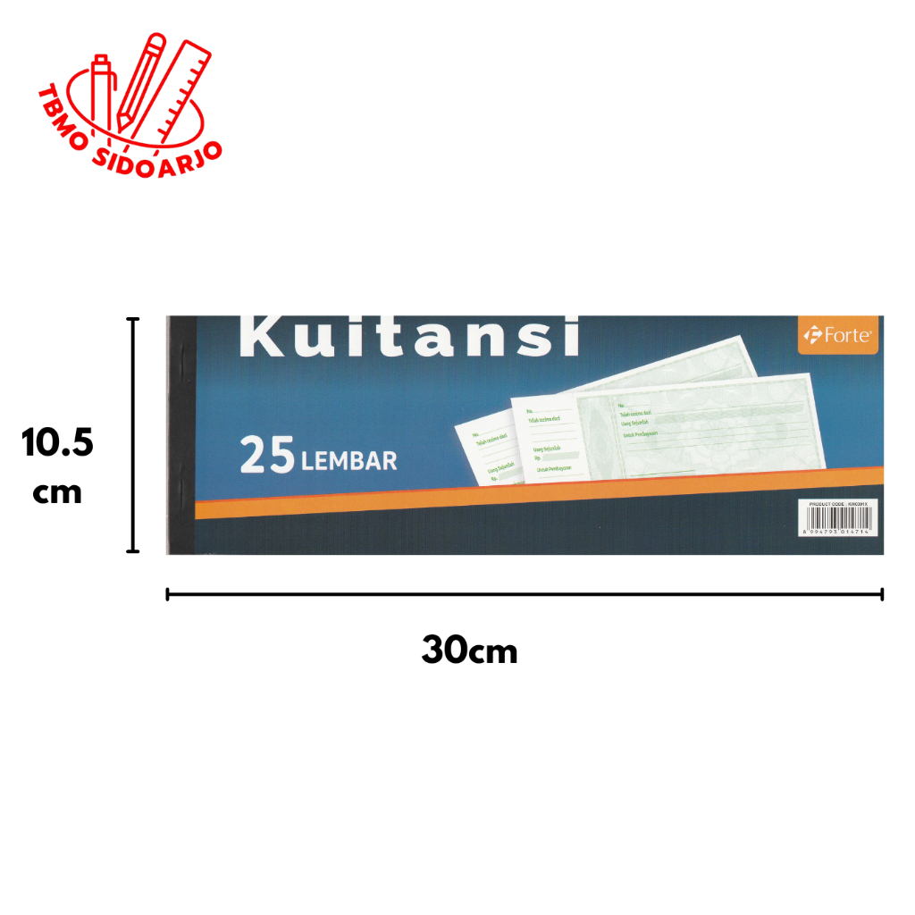 

TBMO Kwitansi / Kuitansi Forte Besar 25 Lembar Per Pcs