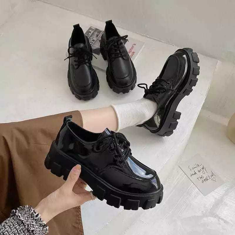 Sale Biang93 Store Sepatu Wanita Docmart Oxford Derby Boots Hak Platform Loafers Premium Terlaris