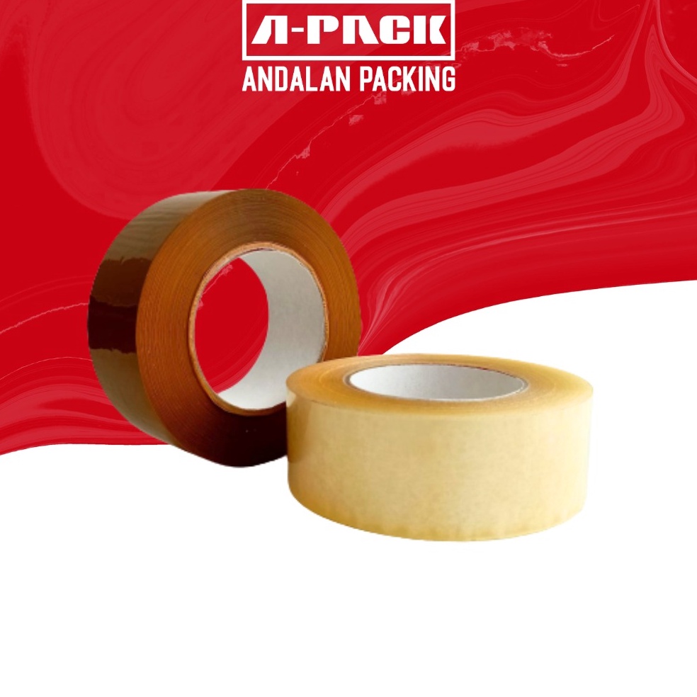 

Penawaran Terbaik Lakban Jumbo BeningCokelat GIANT 2inch 45mm x 3yard