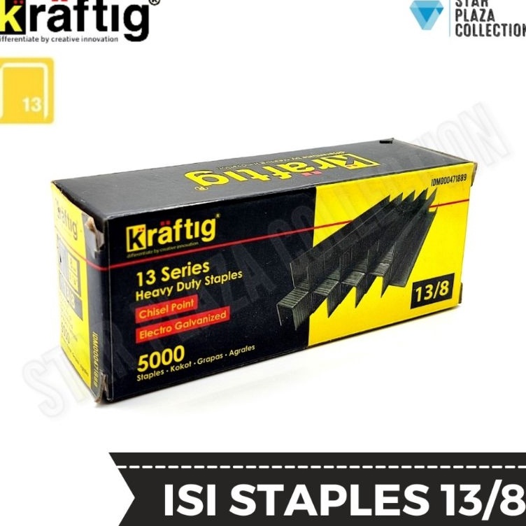 Promotion Isi Staples Manual  Staples Tembak Guntacker Merek KRAFTIG Uk 138mm 8mm Original  untuk Pe