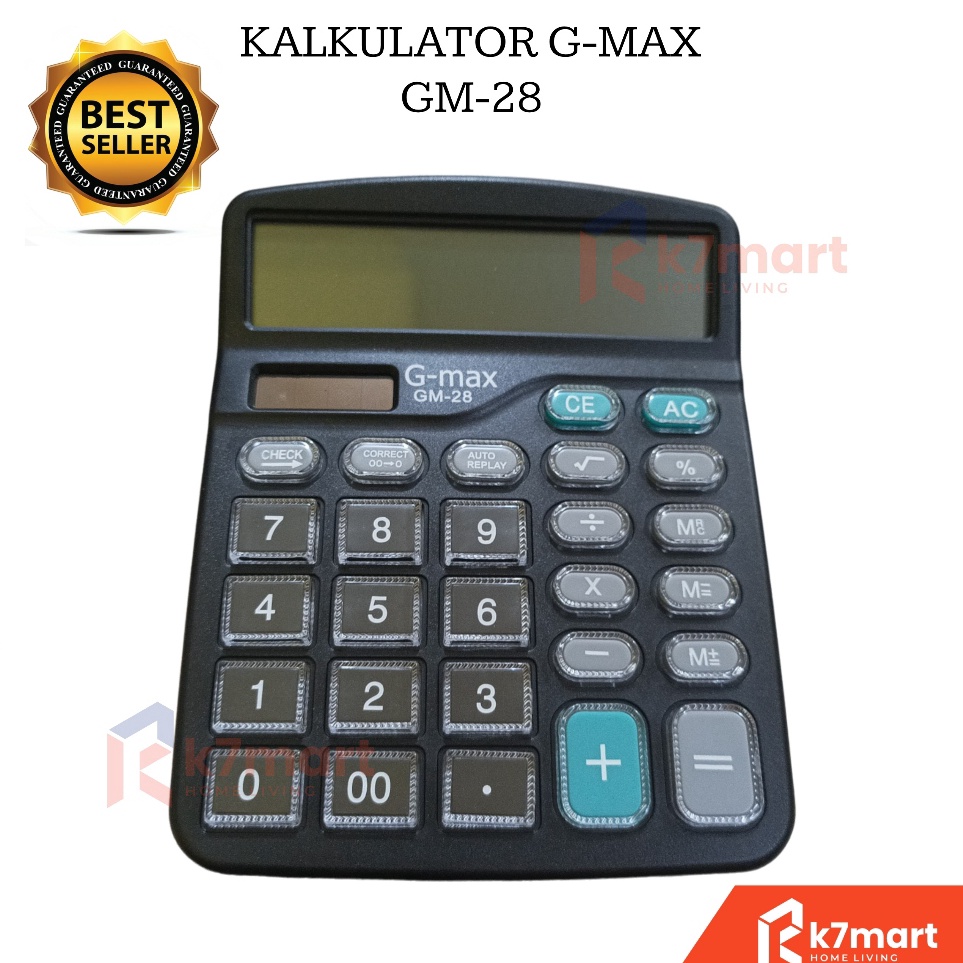 

K7MART KALKULATOR 12 DIGIT GMAX GM28 KALKULATOR DESKTOP MEJA KANTOR DAGANG MODEL MODEL CITIZEN CALCULATOR CHECK DUAL 2 POWER KALKULATOR HITUNG