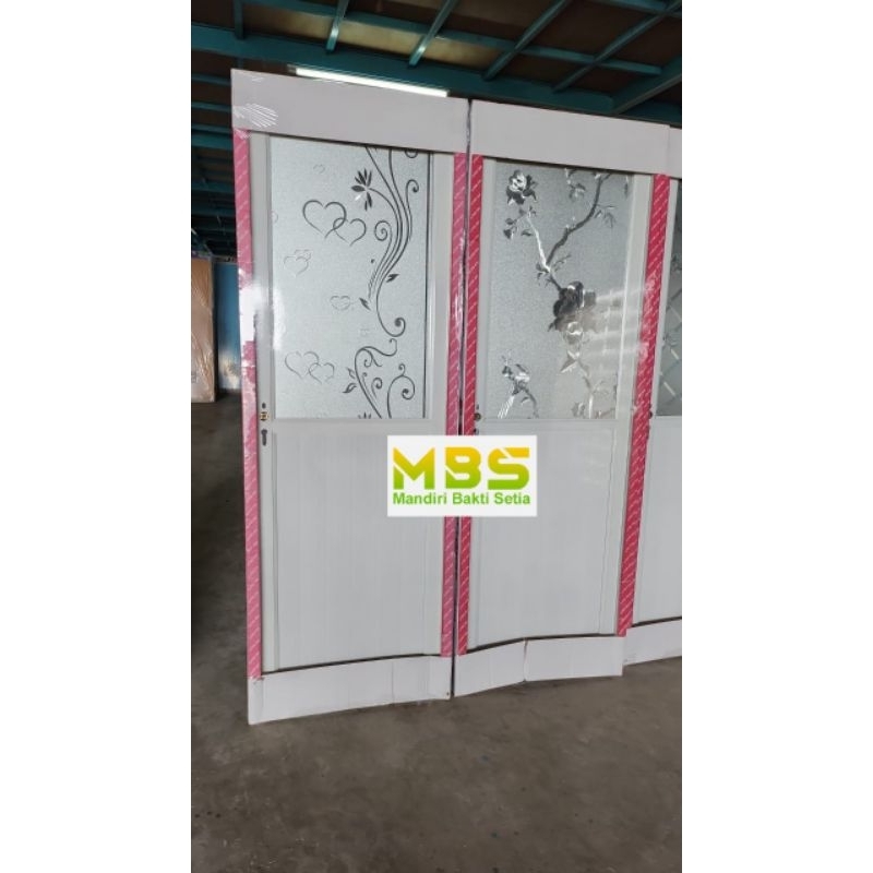 Pintu Kamar Mandi Aluminium Maximus 1/2 Kaca Best Quality