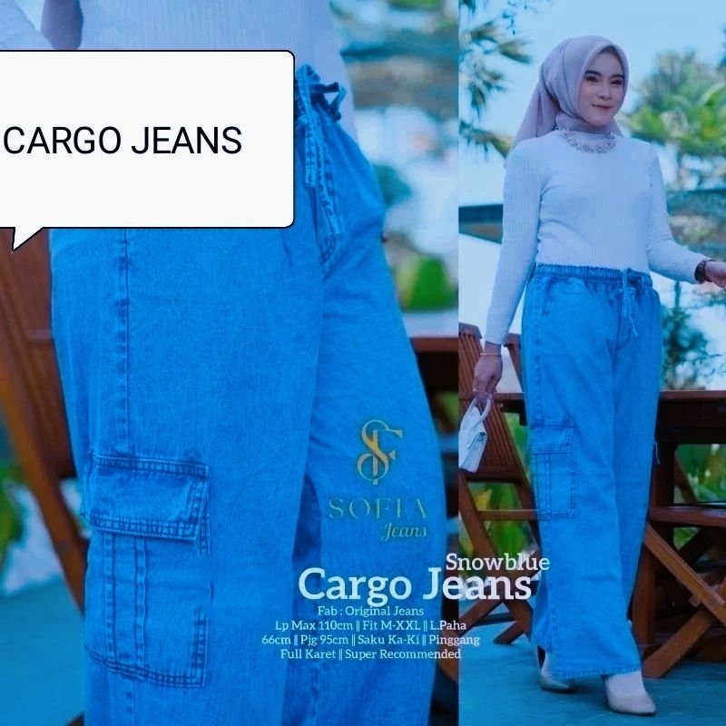 KULOT JEANS CARGO CELANA KULOT CARGO