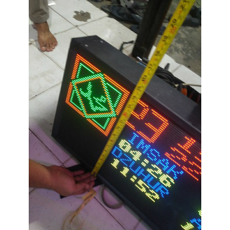 jam digital jam jadwal sholat RGB P5 fitur komplit WiFi