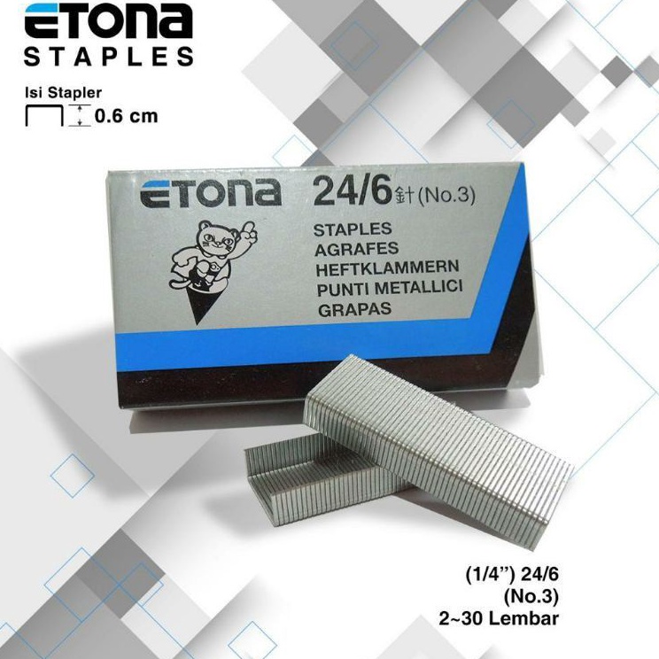 

Staples Isi Staples Etona No 3 246 1box2kotak