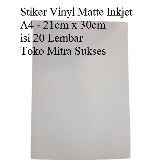 

Modern Stiker Vinyl Matte Inkjet A4