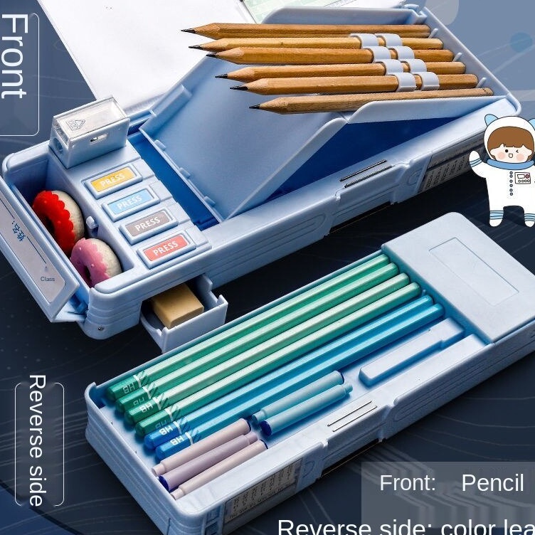 

COD Kotak Pensil Multifungsi Lengkap Peruncing ting Kotak Alat Tulis Tempat Pensil Dua Lapis Bahan Plastik Multifungsi Untuk Anak LakiLaki Perempuan Tempat pensil anakanak kotak pensil