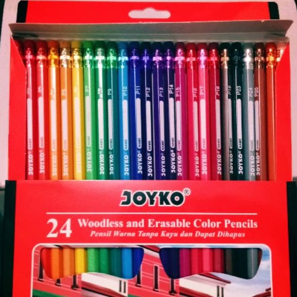 

Terjangkau Pensil Warna Eble 24 Warna Joyko Dapat Dihapus