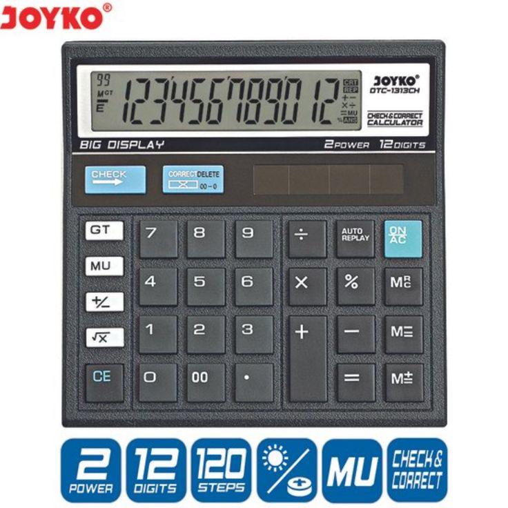 

Stok Banyak Calkulator Joyko DTC 1313CH ayo order msh harga lama
