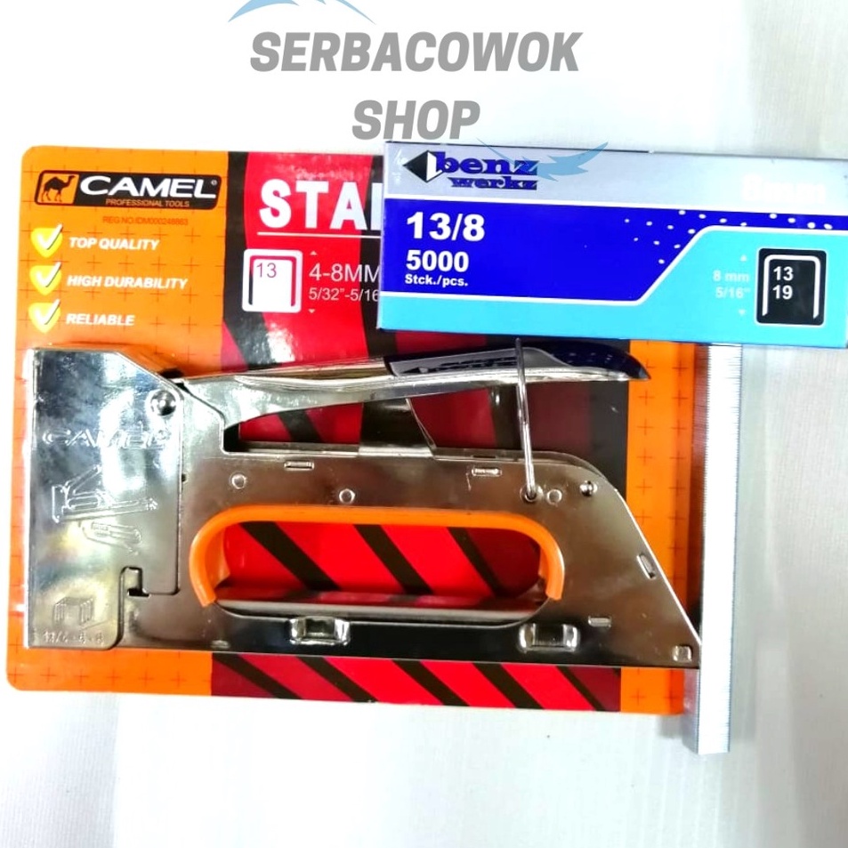 

Dijual Paket Isi Tacker Stapler Benz 8 MM Dan Mesin Staples Jok Tembak Hekter Camel 4 8 MM Termurah B